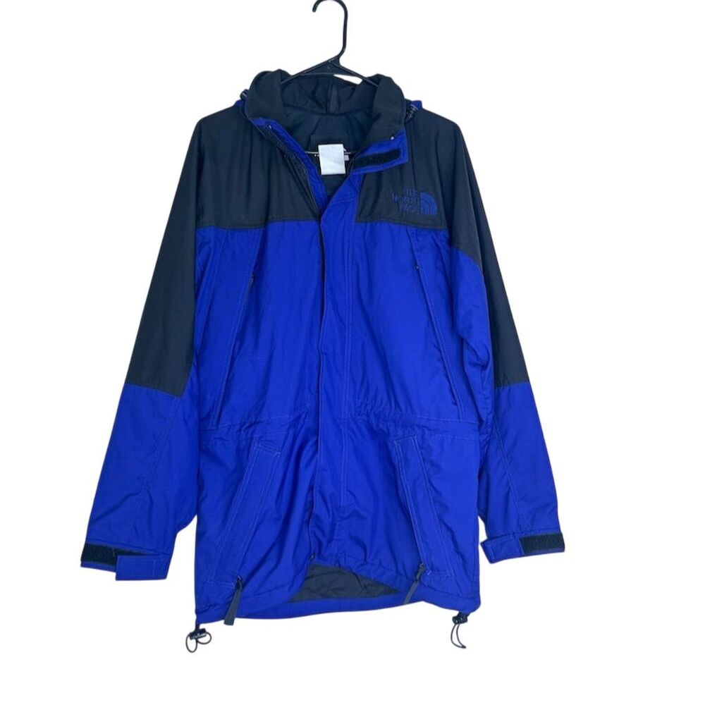 The North Face Men's XS Windbreaker Jacket Blue Hooded Casual